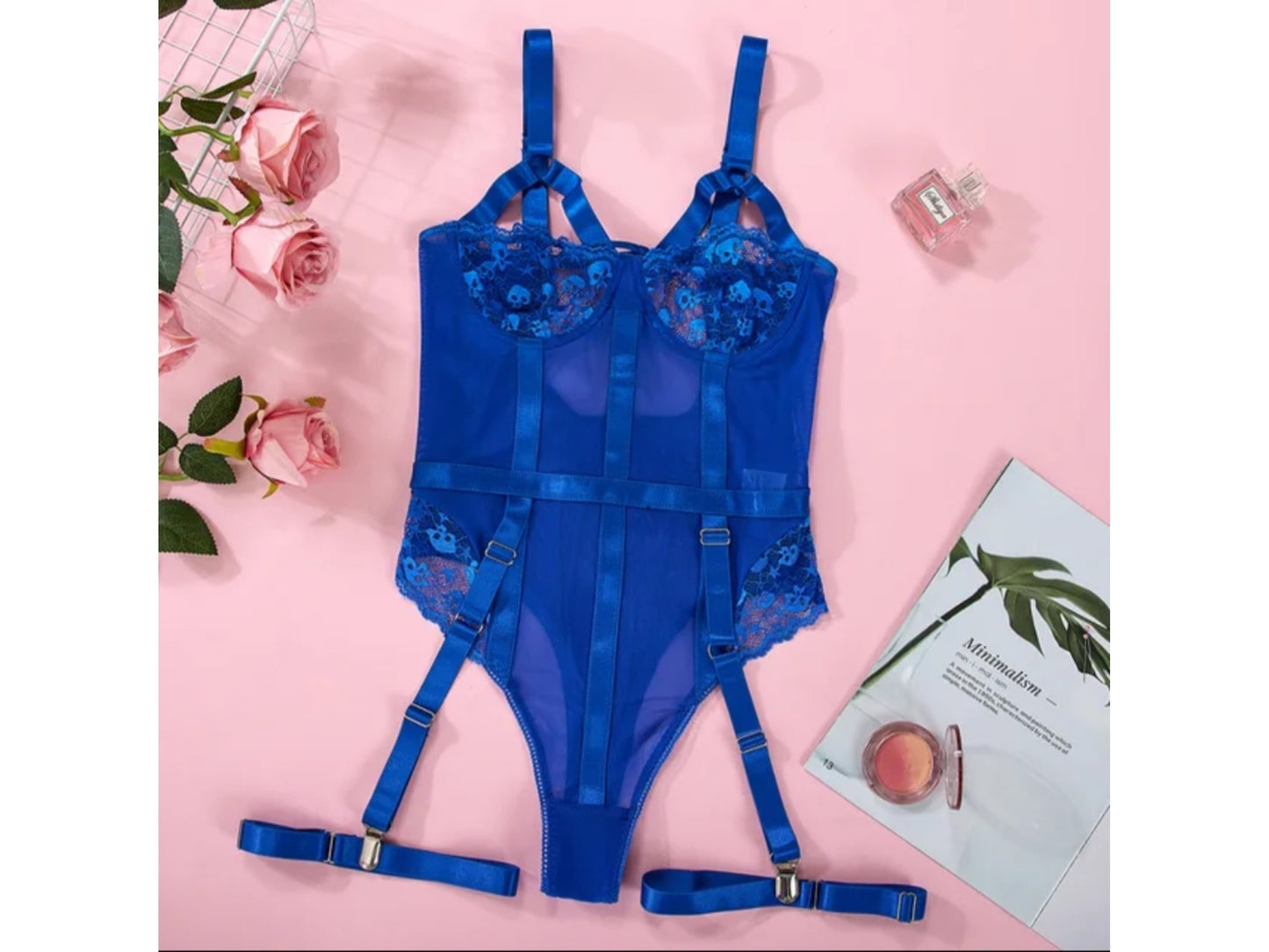 Body hera Sexy Lingerie Set bleu haute Qualité